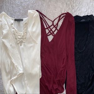 Long sleeve bodysuit bundle